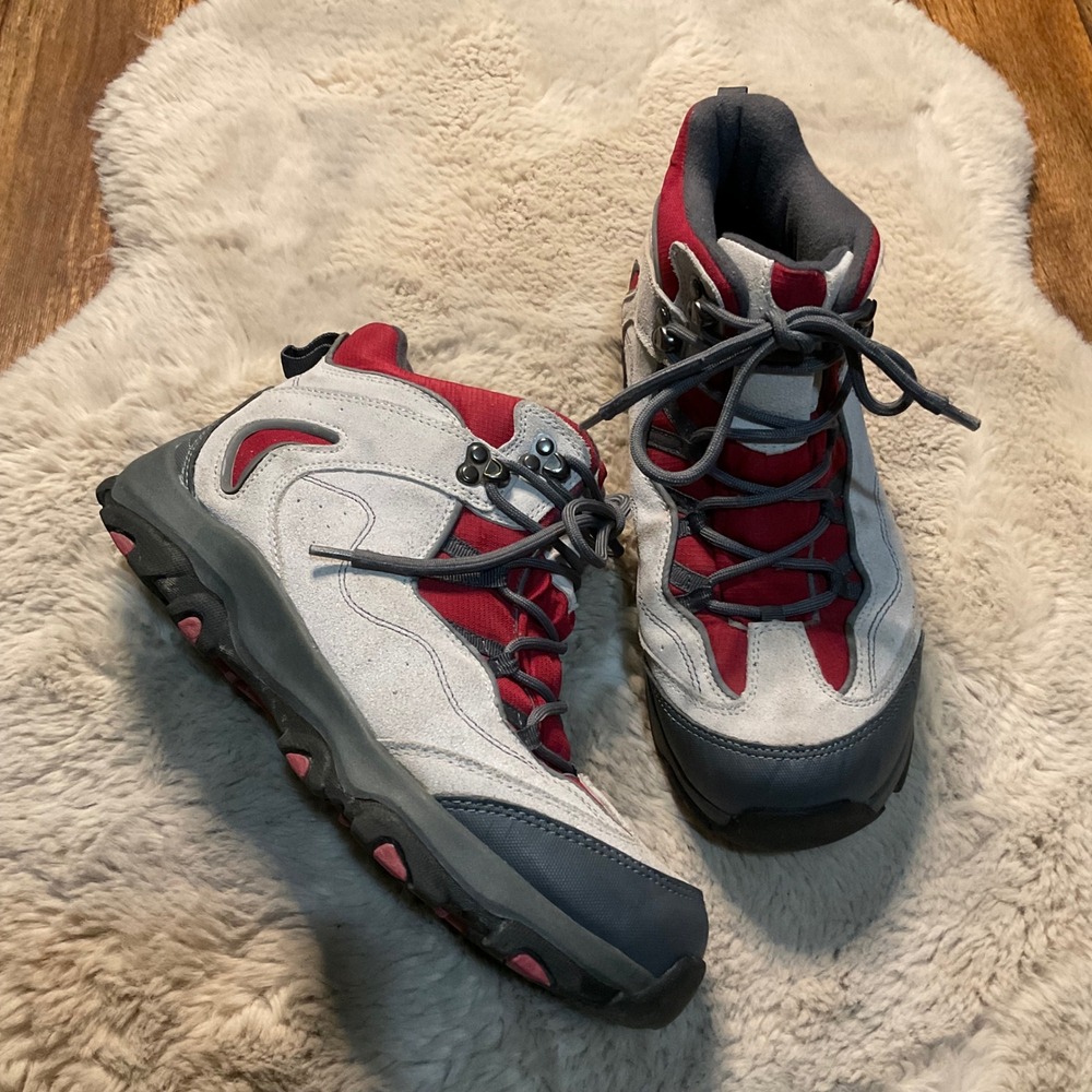 Lands‎ End Hiking Boots Lace Up Size 10 394047 Gray Ankle Womens